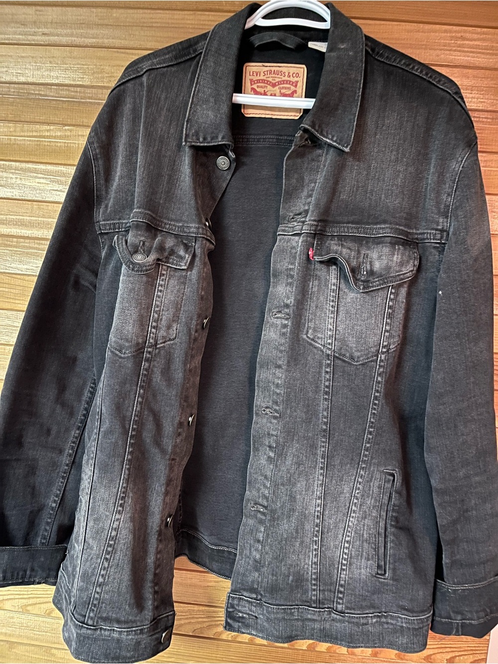 Levi's Washed Black Denim Jacket